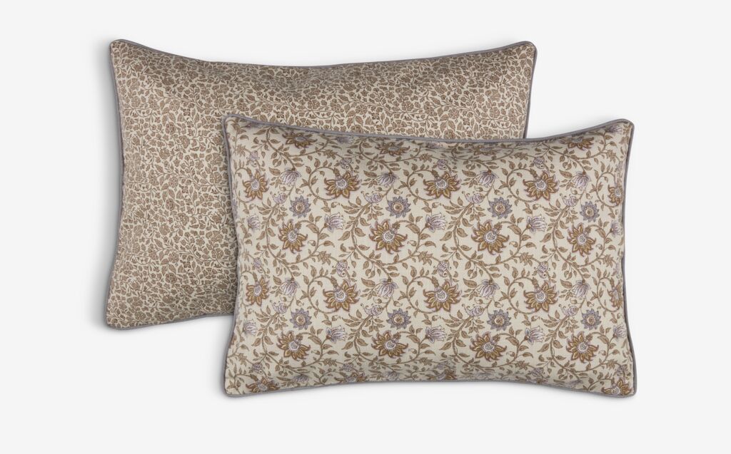 Ukrasna jastučnica HYACINT 40x60 pep. ljubičasta/bež