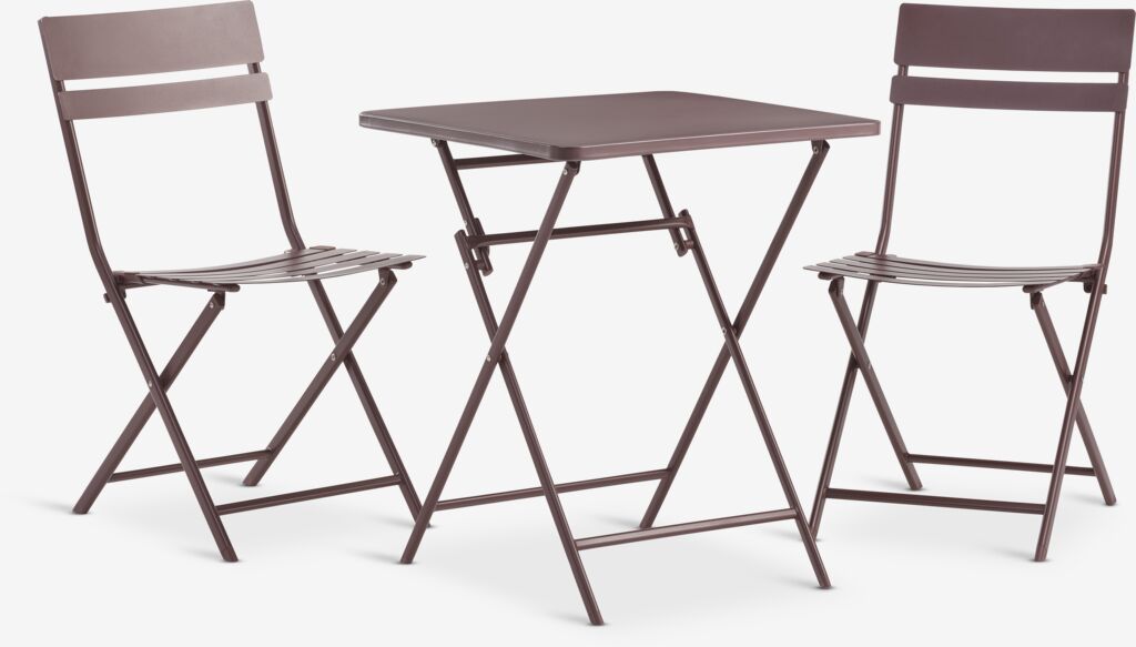 Bistro garnitura ABORG Š60xD60 ljubičasta