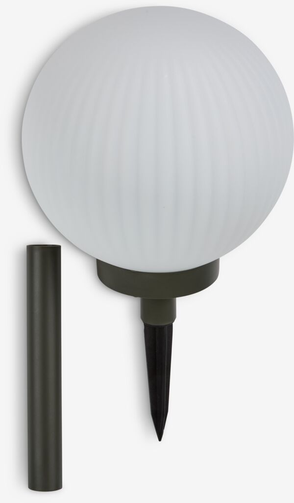 Solarna lampa HAUKUGLE Ø18xV46cm bijela