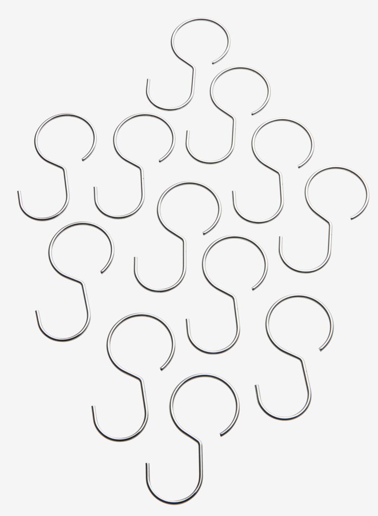 Alke za tuš-zavjese RYDAL 12kom/p metal