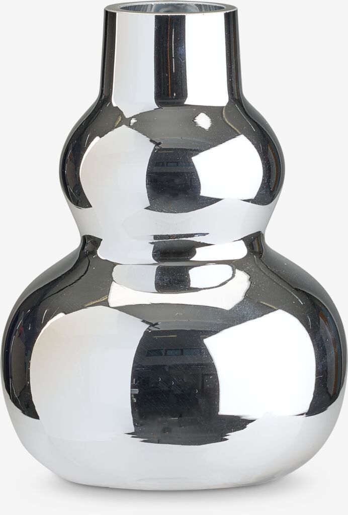 Vaza CHRISTOFFER Ø13xV17cm hrom