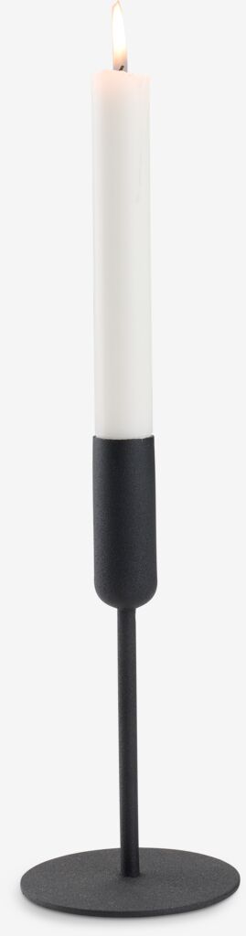 Svijećnjak OLAV Ø9xv18cm crna