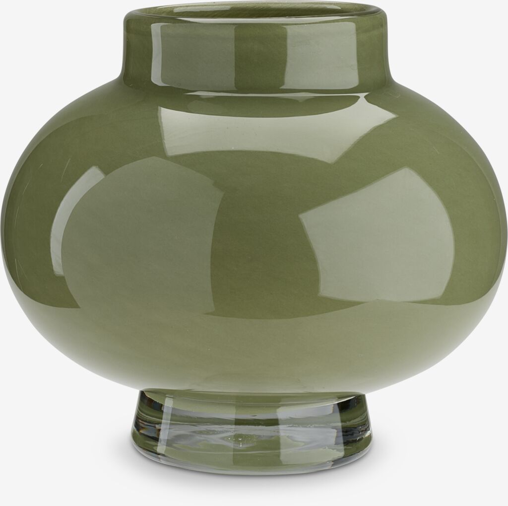 Vaza ULRIK Ø20xV17cm zelena