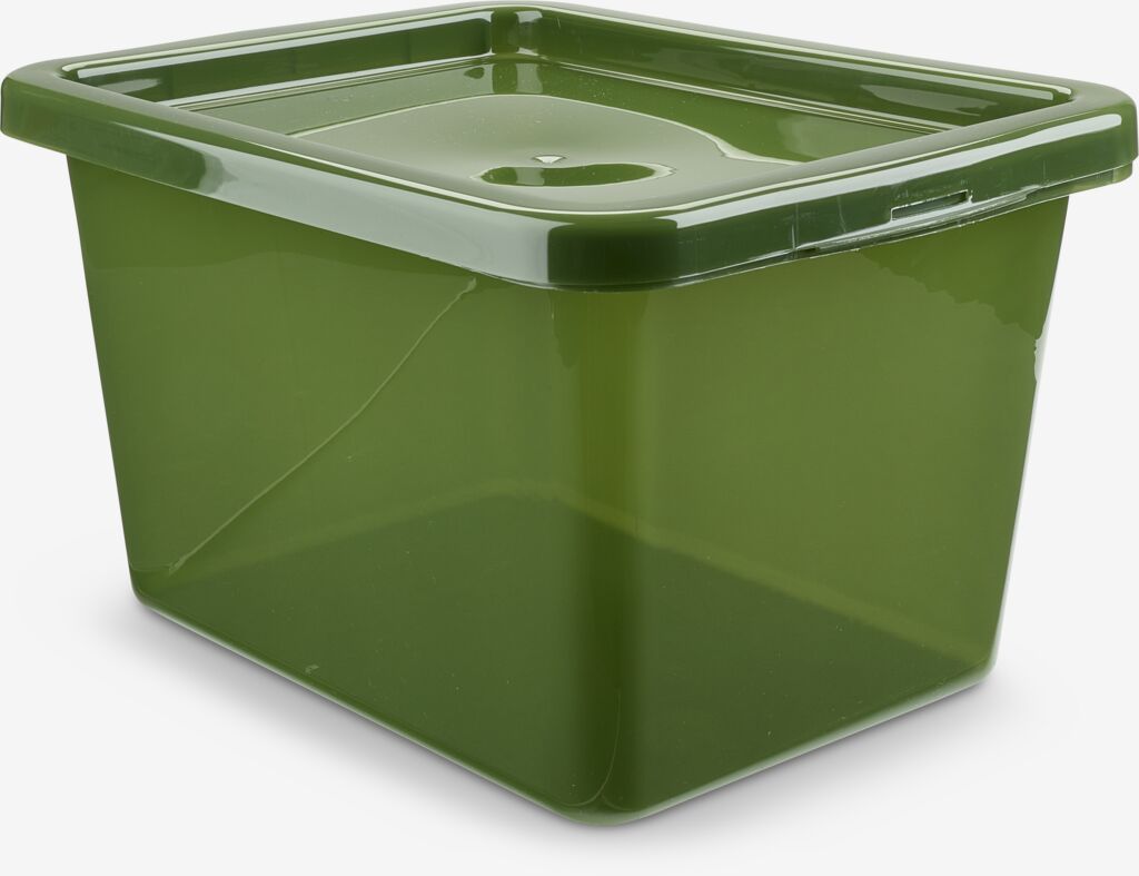Kutija BASIC BOX 15L sa poklopcem zelena