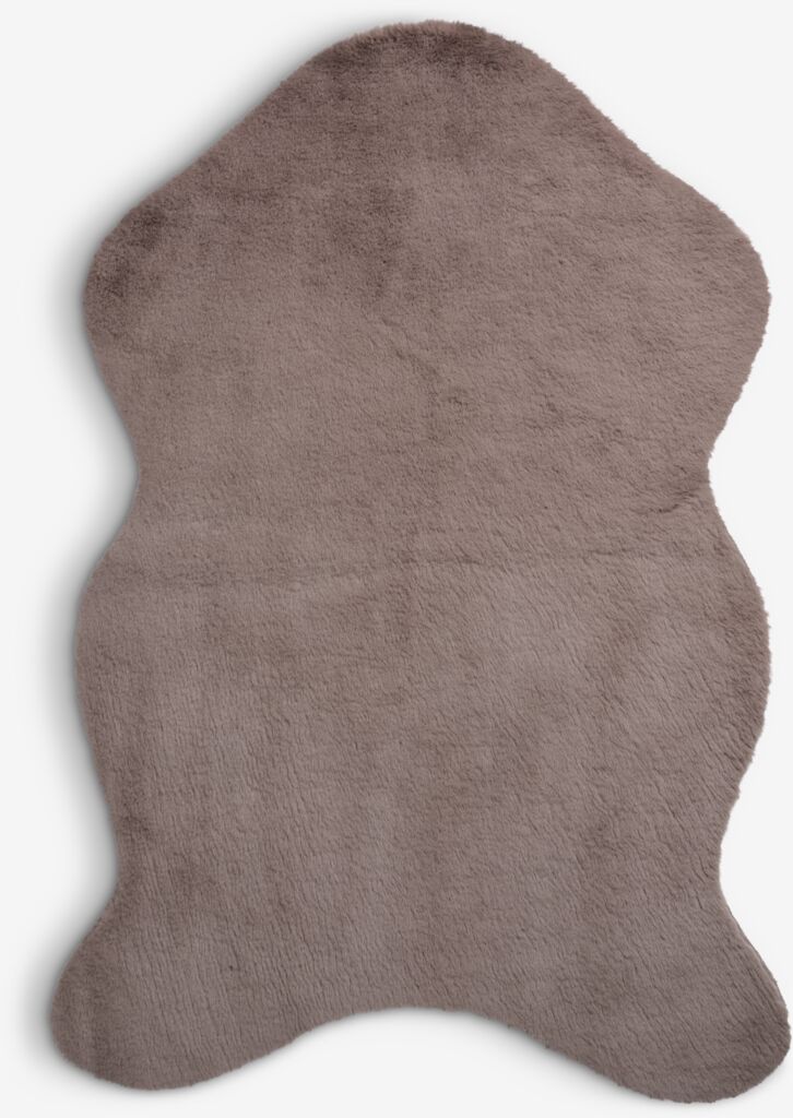 Tepih od vještačkog krzna OXEL 60x90 tamni pijesak