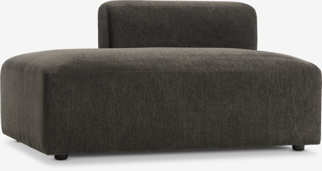 Sofa modul SKEJBY otvoreni kraj lijevi tamno braon tkanina