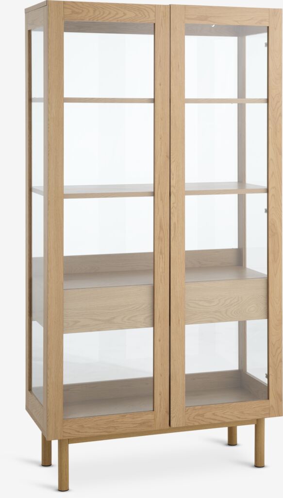 Vitrina ALSTED 2 vrata 1 fioka natur hrast boja