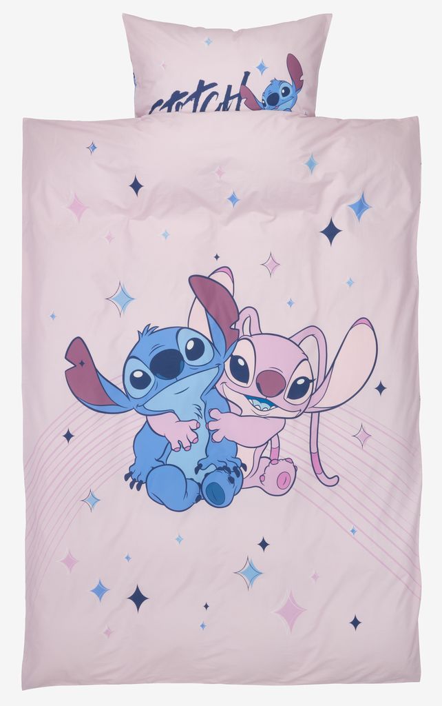 Posteljina STITCH 140X200/50X70/75cm roza