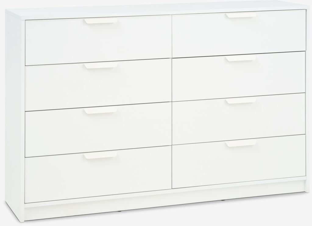 Komoda JENSLEV 4+4 fioke bijela