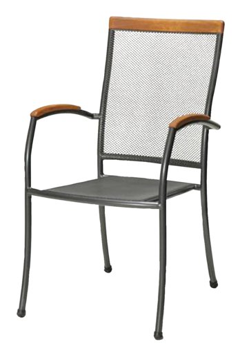 Baštenska stolica LARVIK siva
